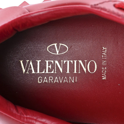 Valentino Garavani Calfskin Rockstud Untitled Open Sneakers 36.5 Red 7 of 8