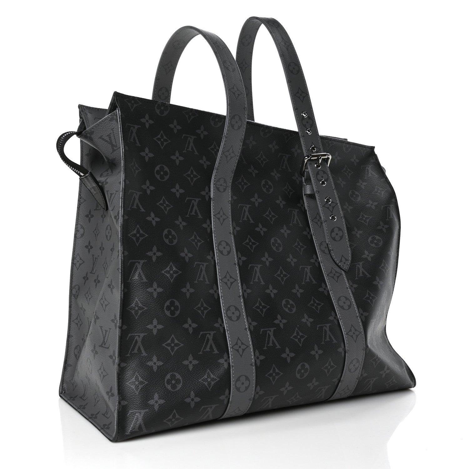 Louis Vuitton Monogram Eclipse Cabas Zippe GM Black 3 of 5