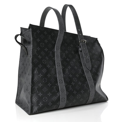 Louis Vuitton Monogram Eclipse Cabas Zippe GM Black 3 of 5