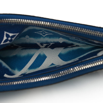 Louis Vuitton Monogram Giant Escale Double Zip Pochette Blue 7 of 11