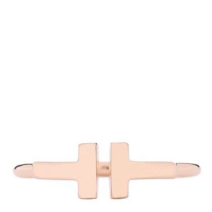 Tiffany 18K Rose Gold T Wire Ring 50 5.5 1 of 5