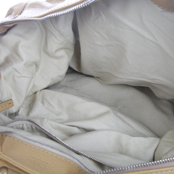 Leather Paddington Front Pocket Tote Maize Yellow