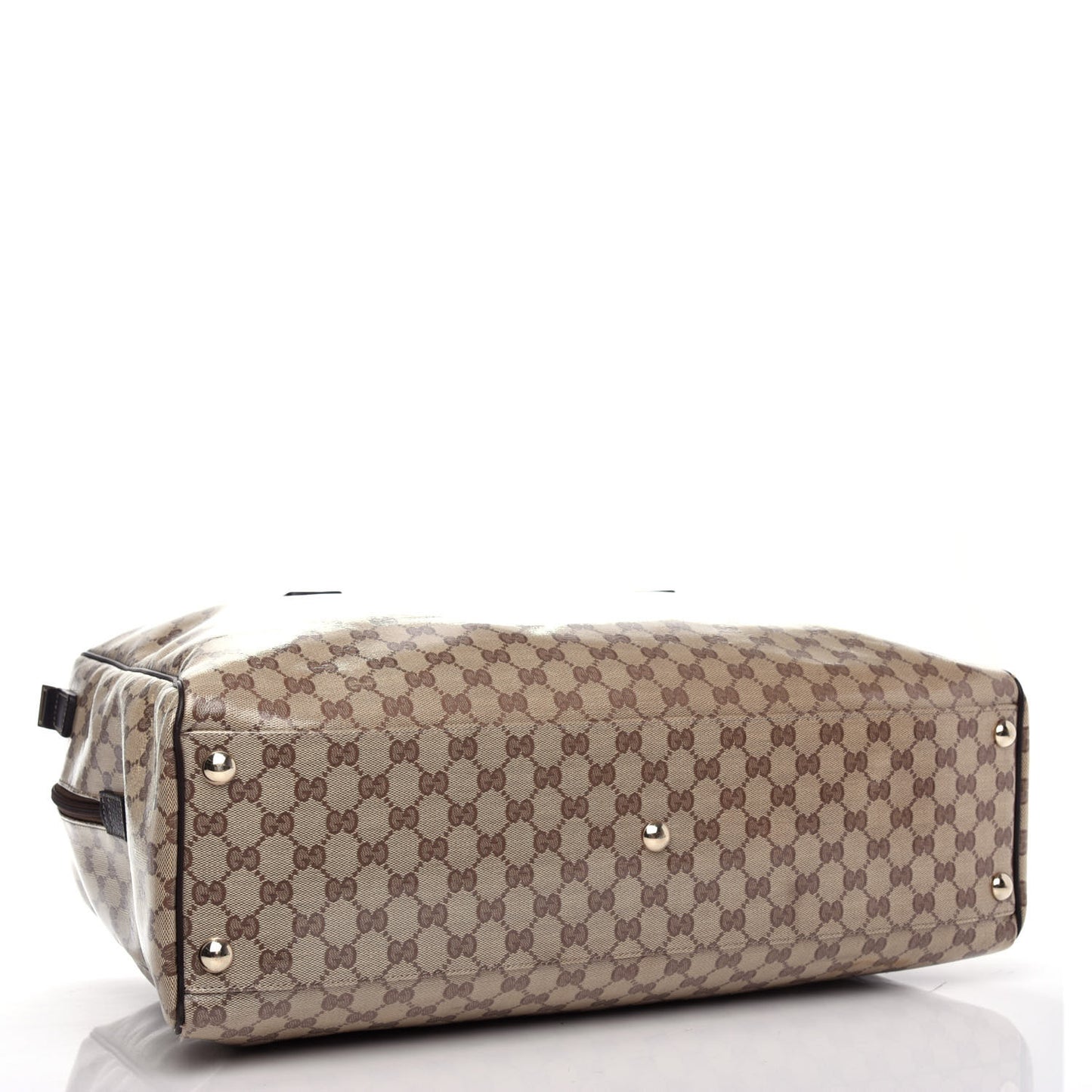 Crystal Monogram Large Carry On Duffle Bag Dark Brown