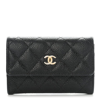 Chanel Caviar Quilted Flap Card Holder Black 1 of 17