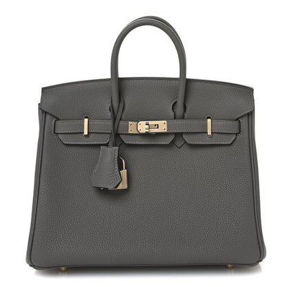 Hermes Togo Birkin 25 Etain 1 of 11