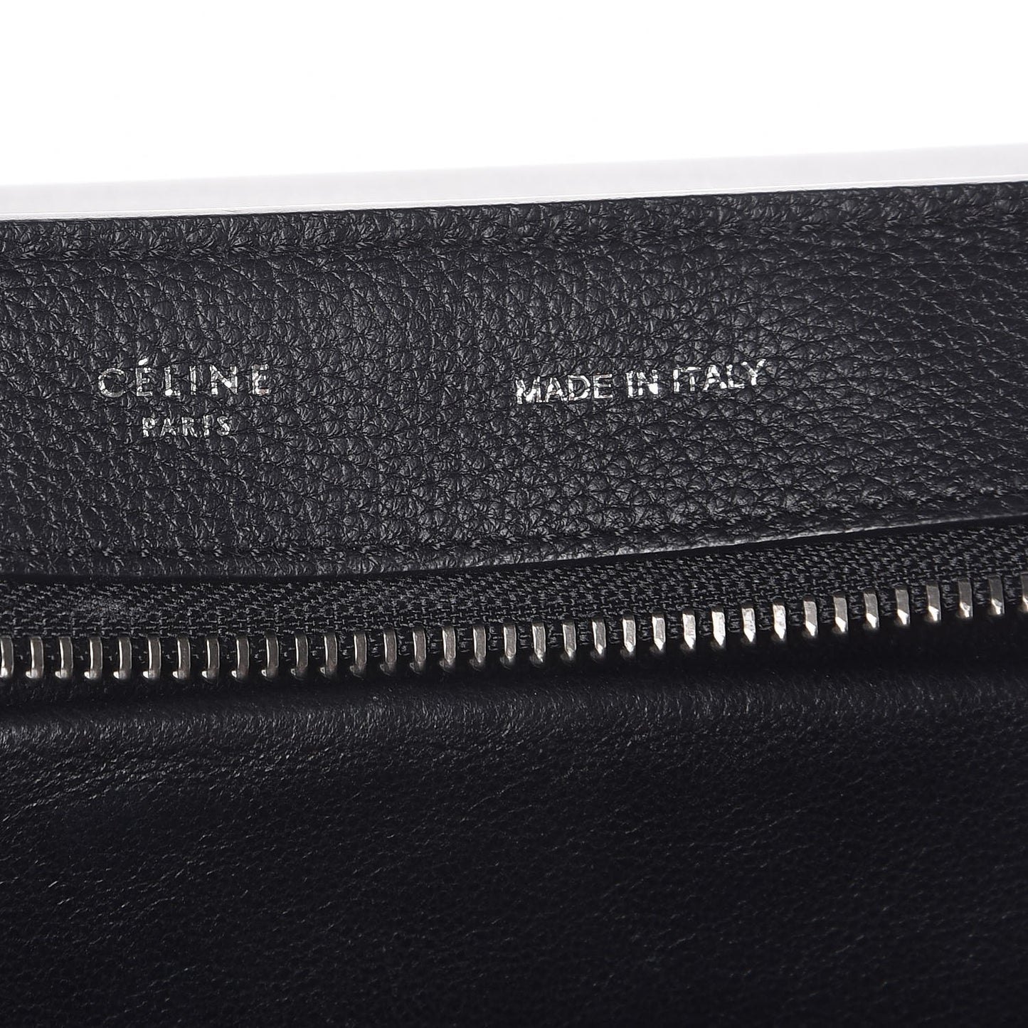 Drummed Calfskin Suede Medium Trapeze Black