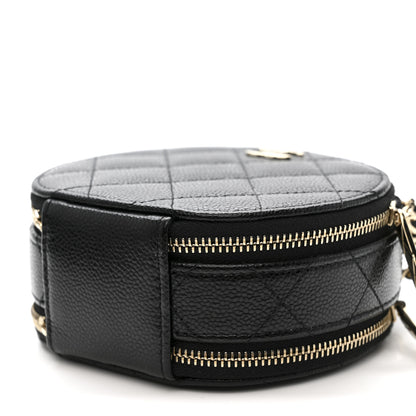 Chanel Caviar Quilted Round Handle With Care Vanity With Chain Black 11 of 12