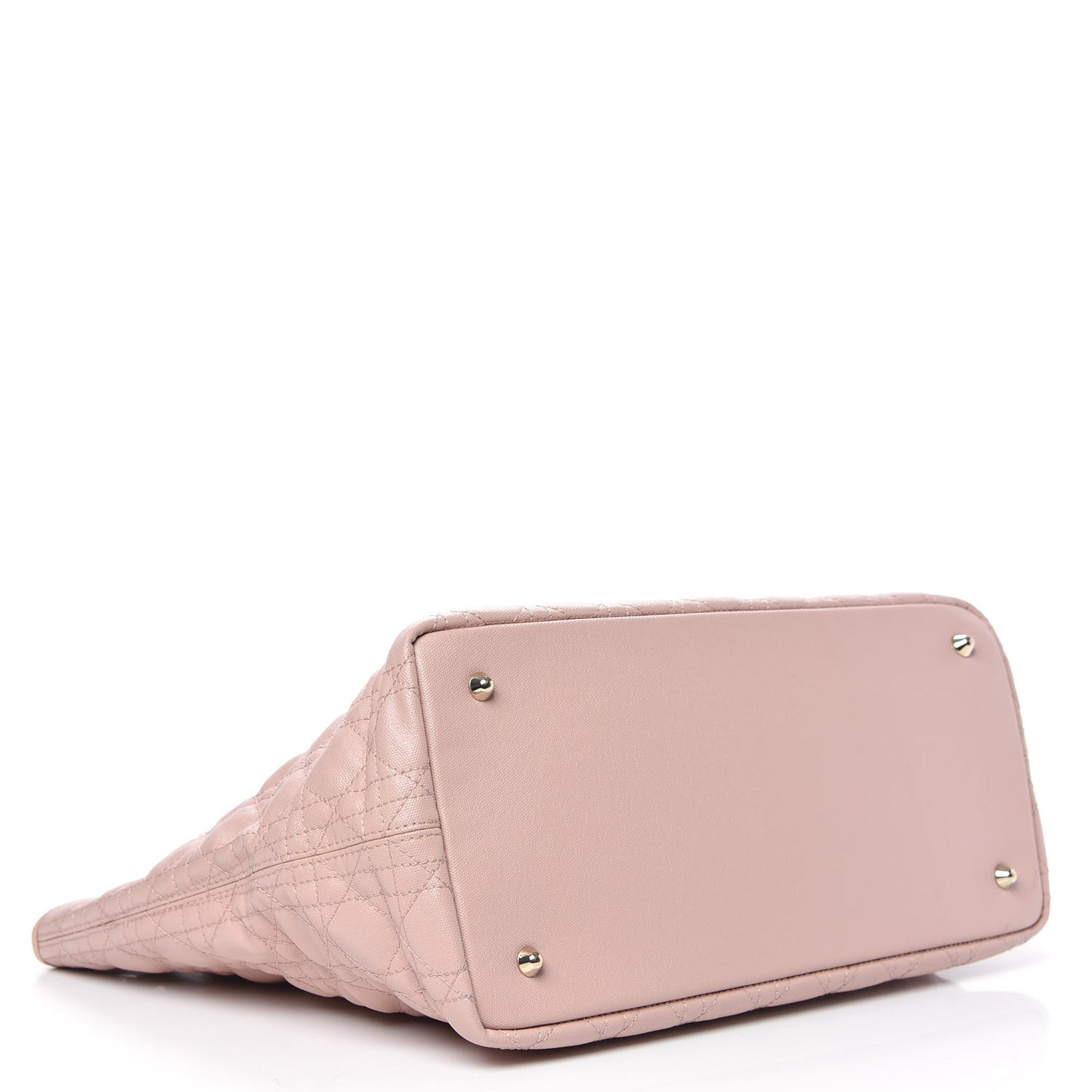 Coated Canvas Cannage Medium Panarea Tote Rosato