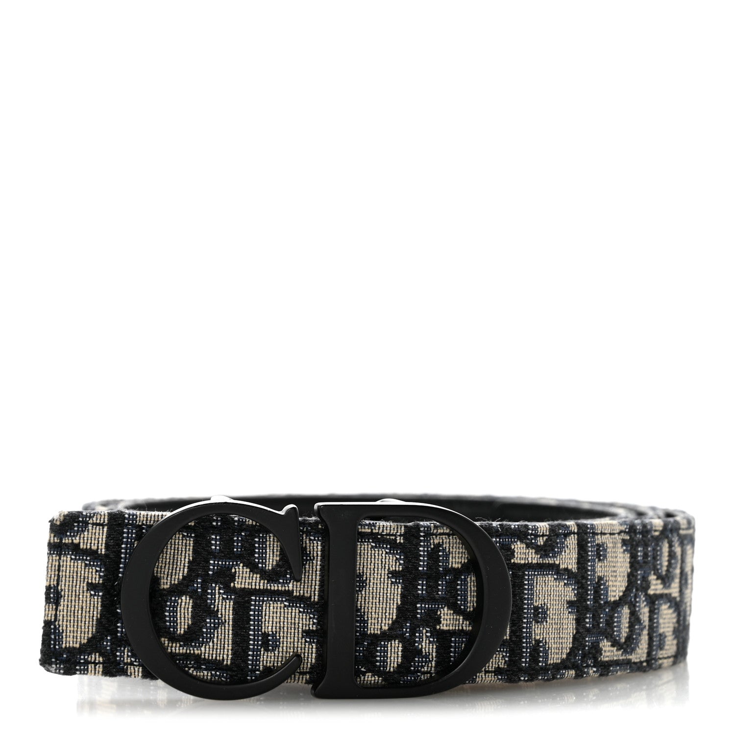 Christian Dior Oblique 35mm Belt 100 40 Blue Multi 1 of 7