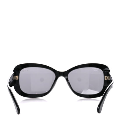 Chanel Acetate Oval CC Sunglasses 5468-B Black 8 of 10