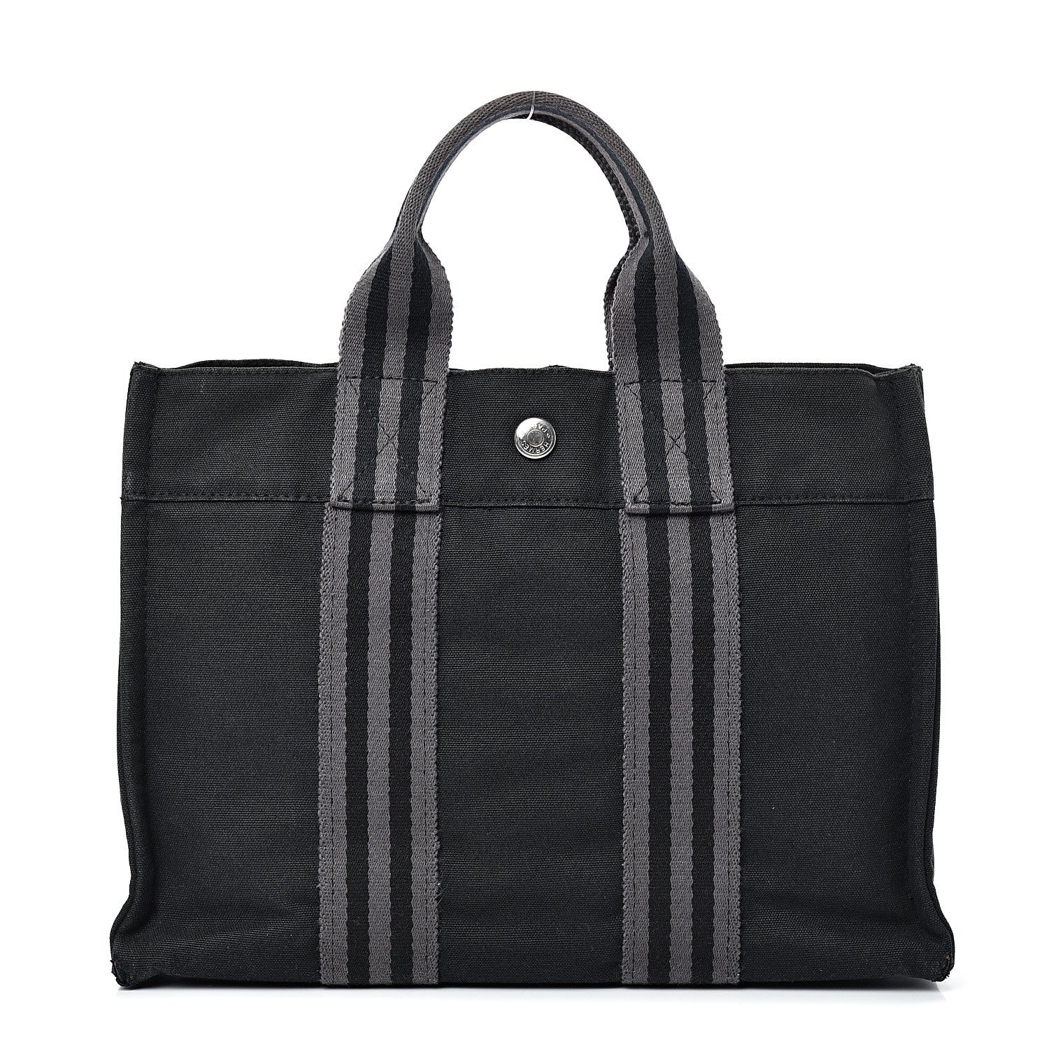 Hermes Canvas Herline PM Tote Black 1 of 16