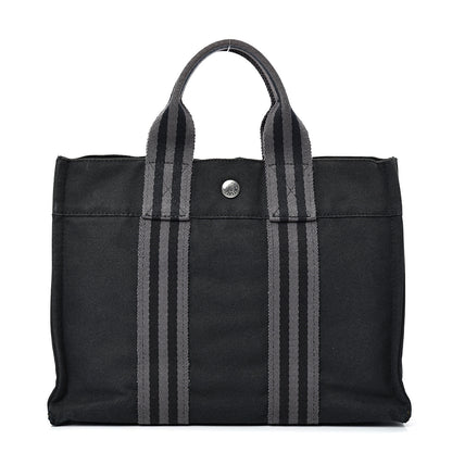 Hermes Canvas Herline PM Tote Black 1 of 16