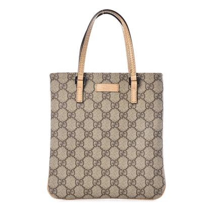 Gucci GG Supreme Monogram Mini Vertical Tote Beige 1 of 15