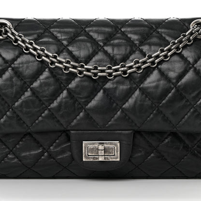 Chanel Aged Calfskin Quilted 2.55 Reissue 225 Flap Black 8 of 16