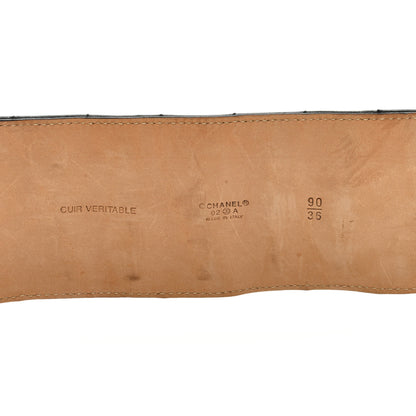 Chanel Lambskin Quilted Chocolate Bar Belt Black 4 of 5