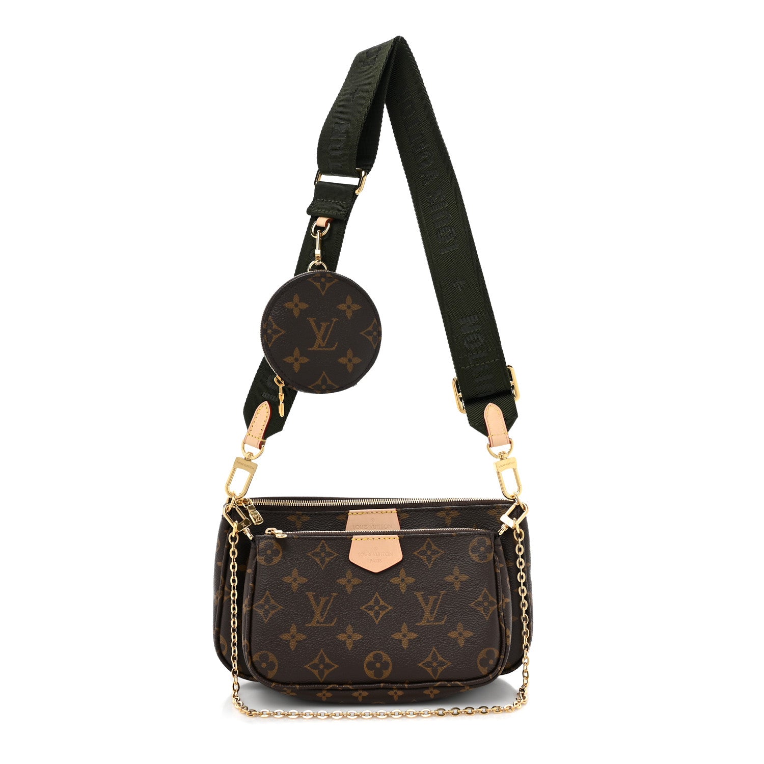 Louis Vuitton Monogram Multi Pochette Accessories Kaki 1 of 11