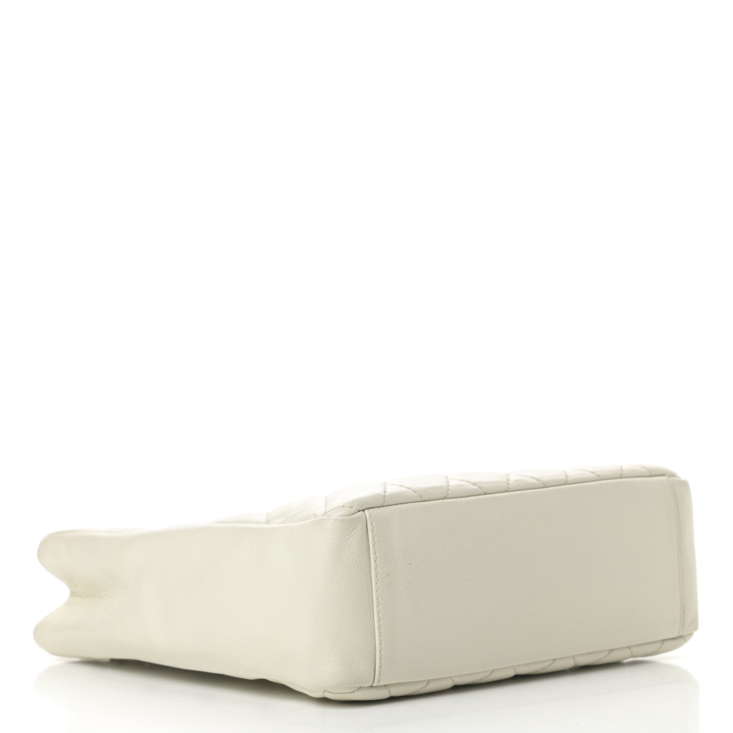 Chanel Caviar Quilted Petit Shopping Tote PST White 4 of 16