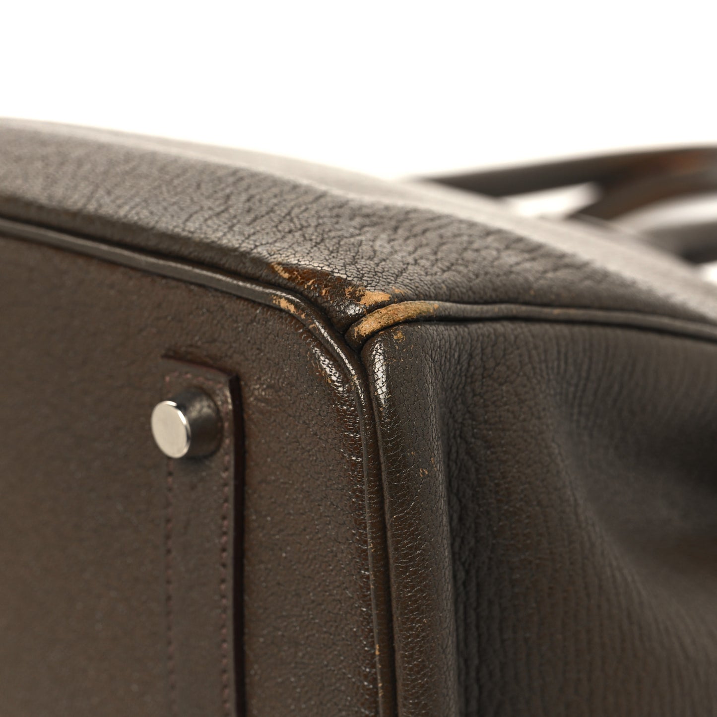 Chevre de Coromandel Birkin 35 Vert Bronze