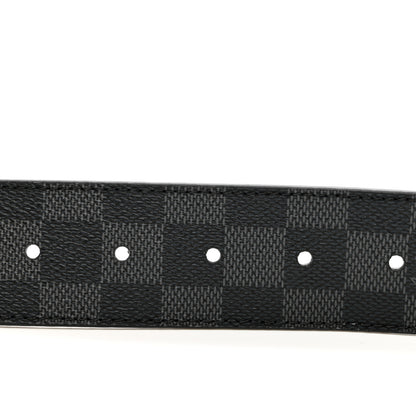 Louis Vuitton Damier Graphite Calfskin 40mm Reversible Belt 100 40 Black 5 of 5