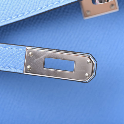 Hermes Epsom Kelly Sellier 25 Bleu Paradis 29 of 40