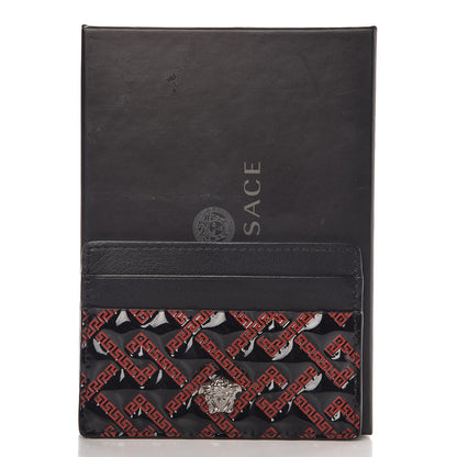 Versace Patent Calfskin Palazzo Card Holder Black 7 of 7