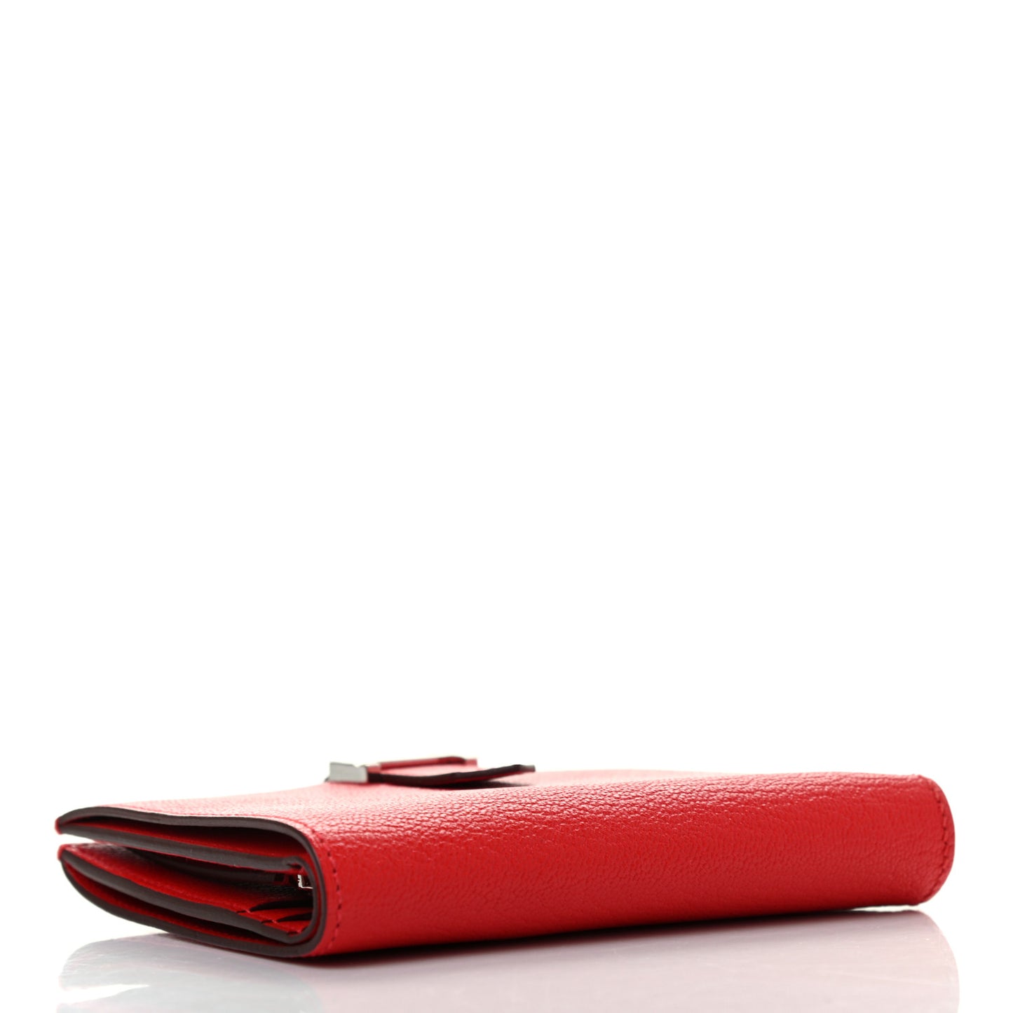 Chevre Mysore Bearn Compact Wallet Rouge De Coeur