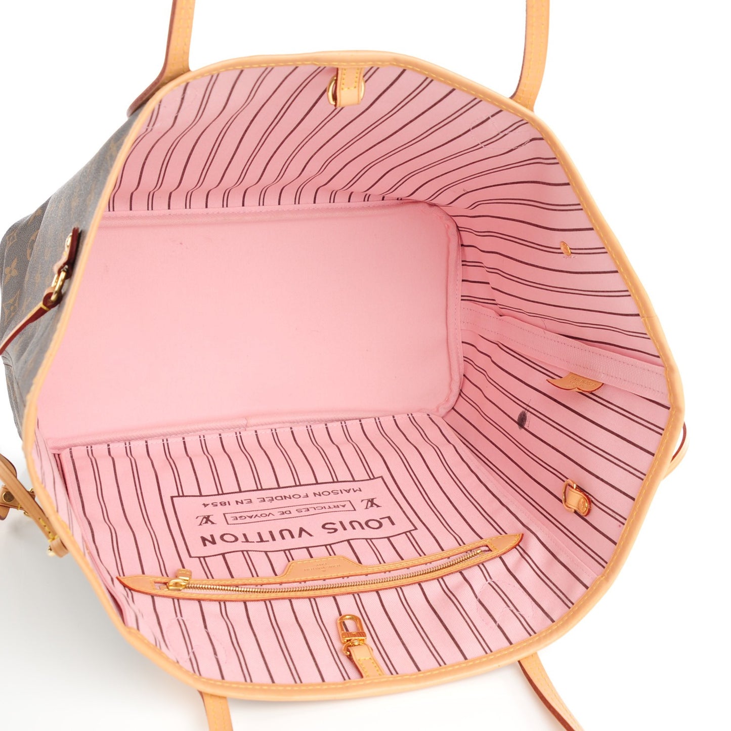 Monogram Neverfull MM Rose Ballerine