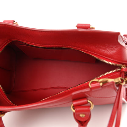 Balenciaga Grained Calfskin Neo Classic Gold Hardware S City Medium Red 5 of 12