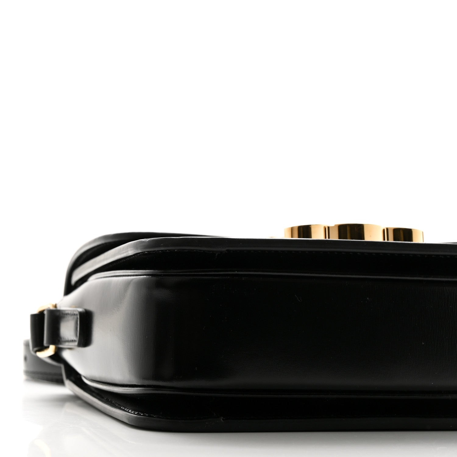 Celine Shiny Calfskin Small Triomphe Black 8 of 9