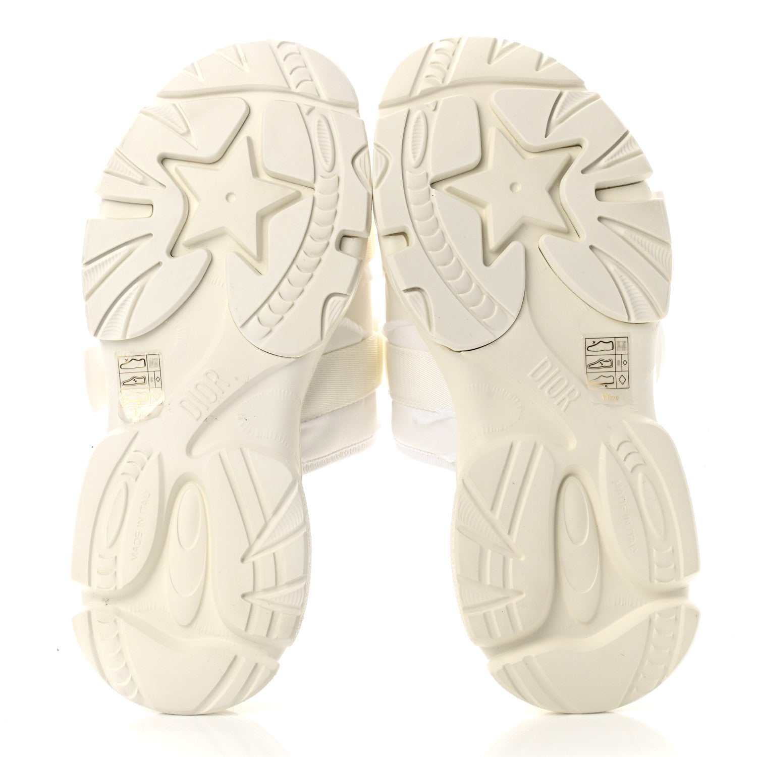 Christian Dior Technical Fabric D-Wander Slide Sandals 39 White