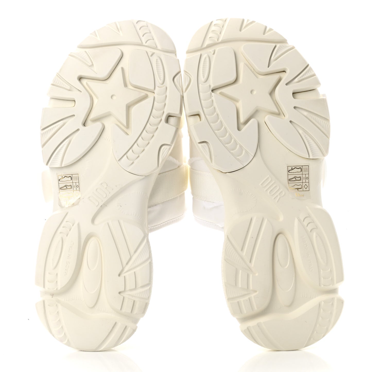 Technical Fabric D-Wander Slide Sandals 39 White