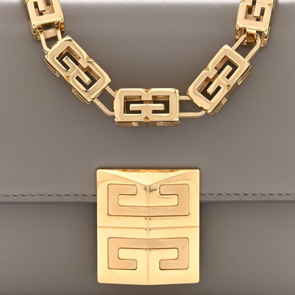 Givenchy Box Calfskin Small 4G Cube Chain Shoulder Bag Stone Grey 7 of 9