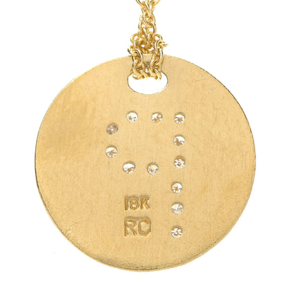 Roberto Coin 18K Yellow Gold Diamond Tiny Treasures Initial P Pendant Necklace 6 of 6