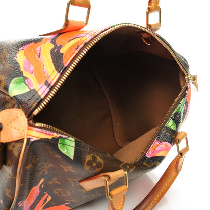 Louis Vuitton Monogram Roses Speedy 30 5 of 10