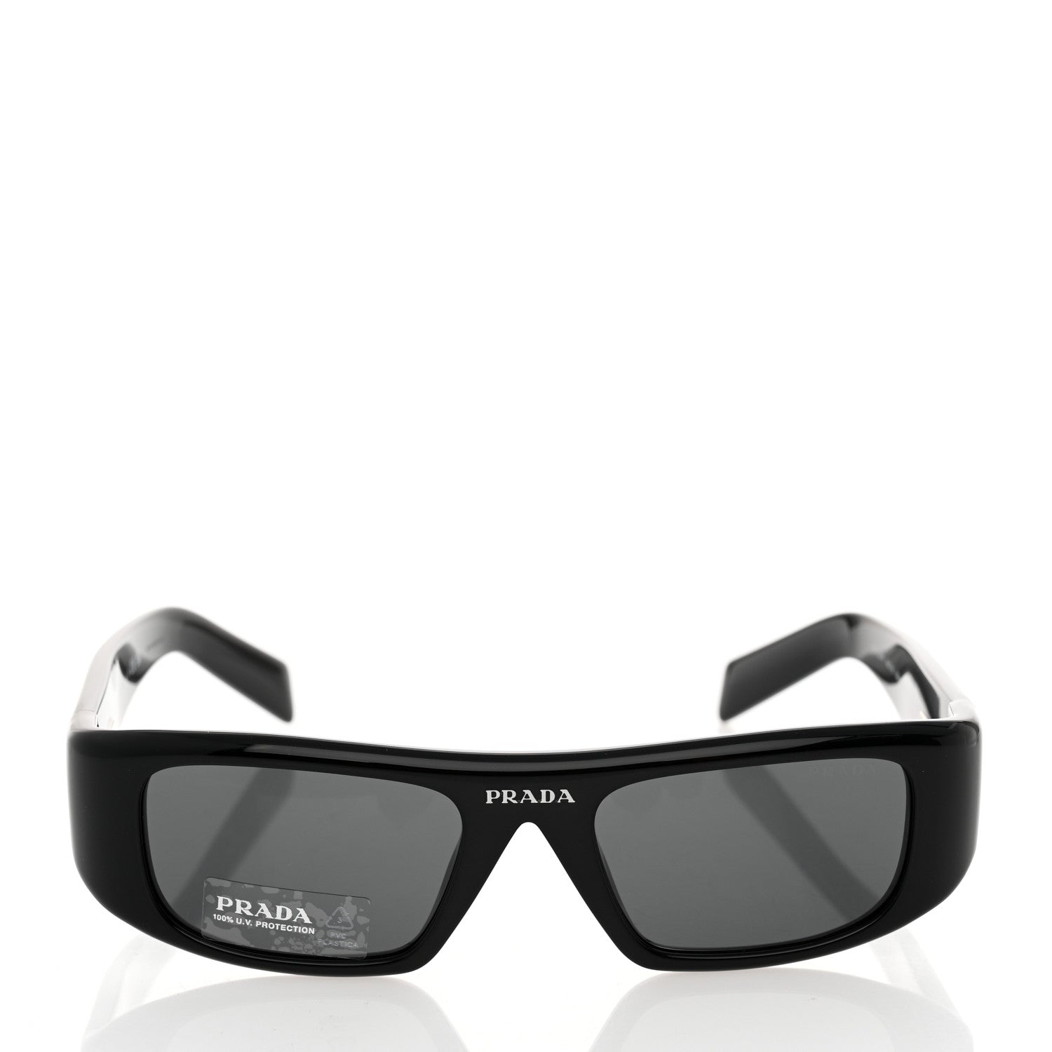 Prada Acetate Sunglasses SPR 20W Black 2 of 8