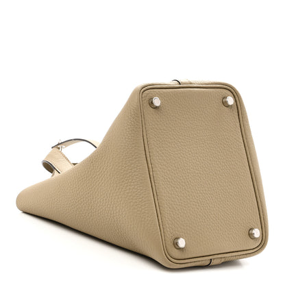 Hermes Taurillon Clemence Picotin Lock 18 PM Beige Marfa 4 of 11