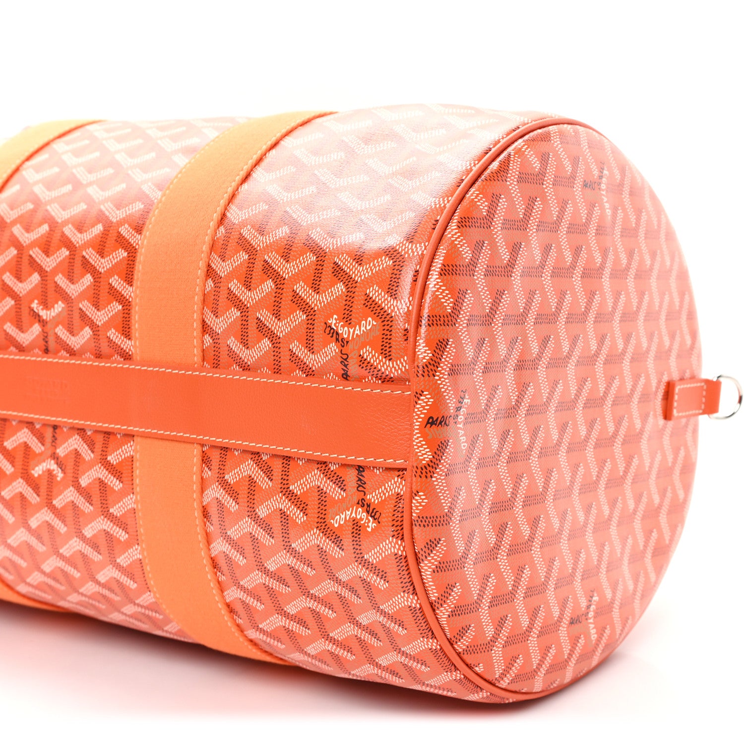 Goyard Goyardine Barrel 40 Sports Bag Orange 9 of 10