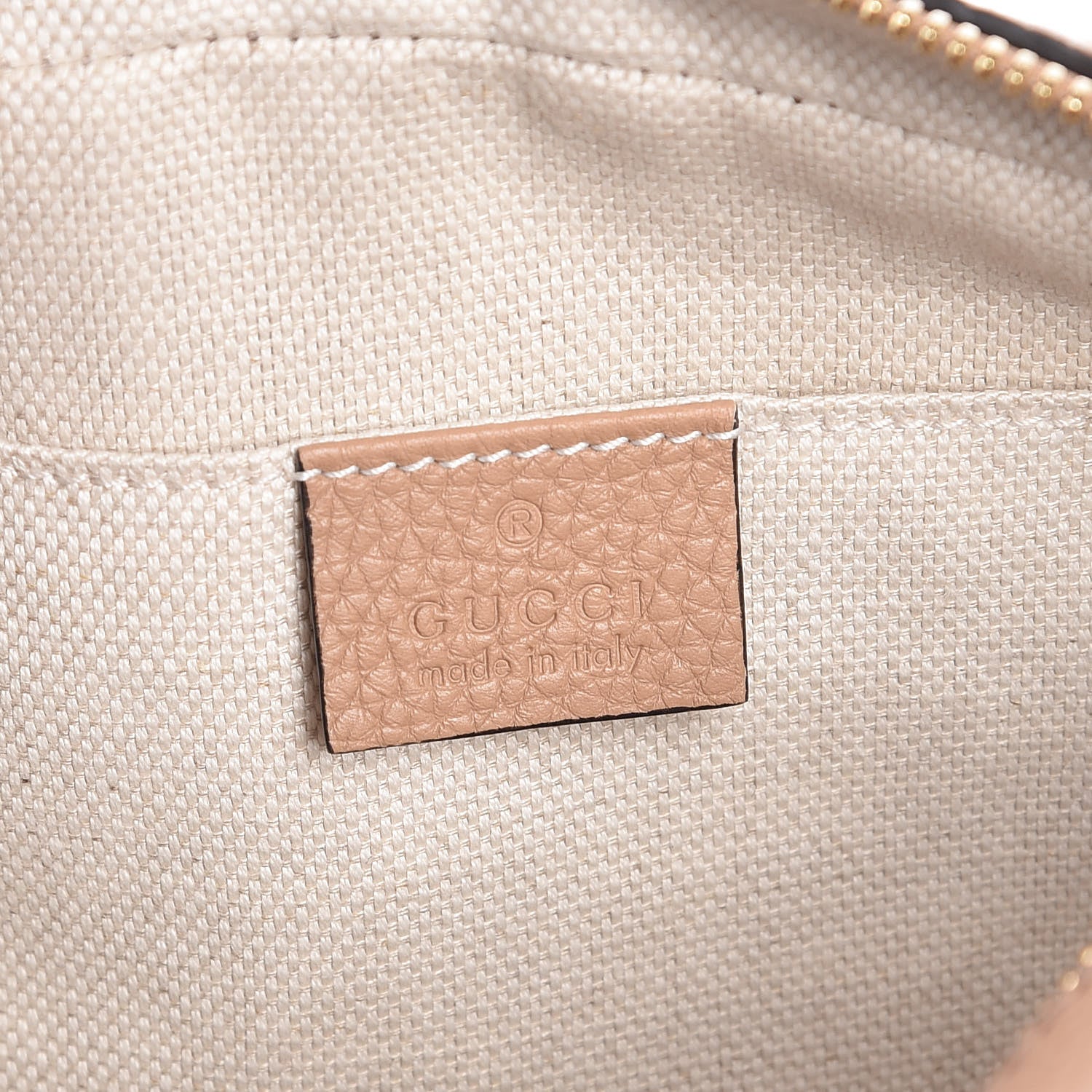 Gucci Pebbled Calfskin Small Soho Disco Bag Rose Beige 6 of 11