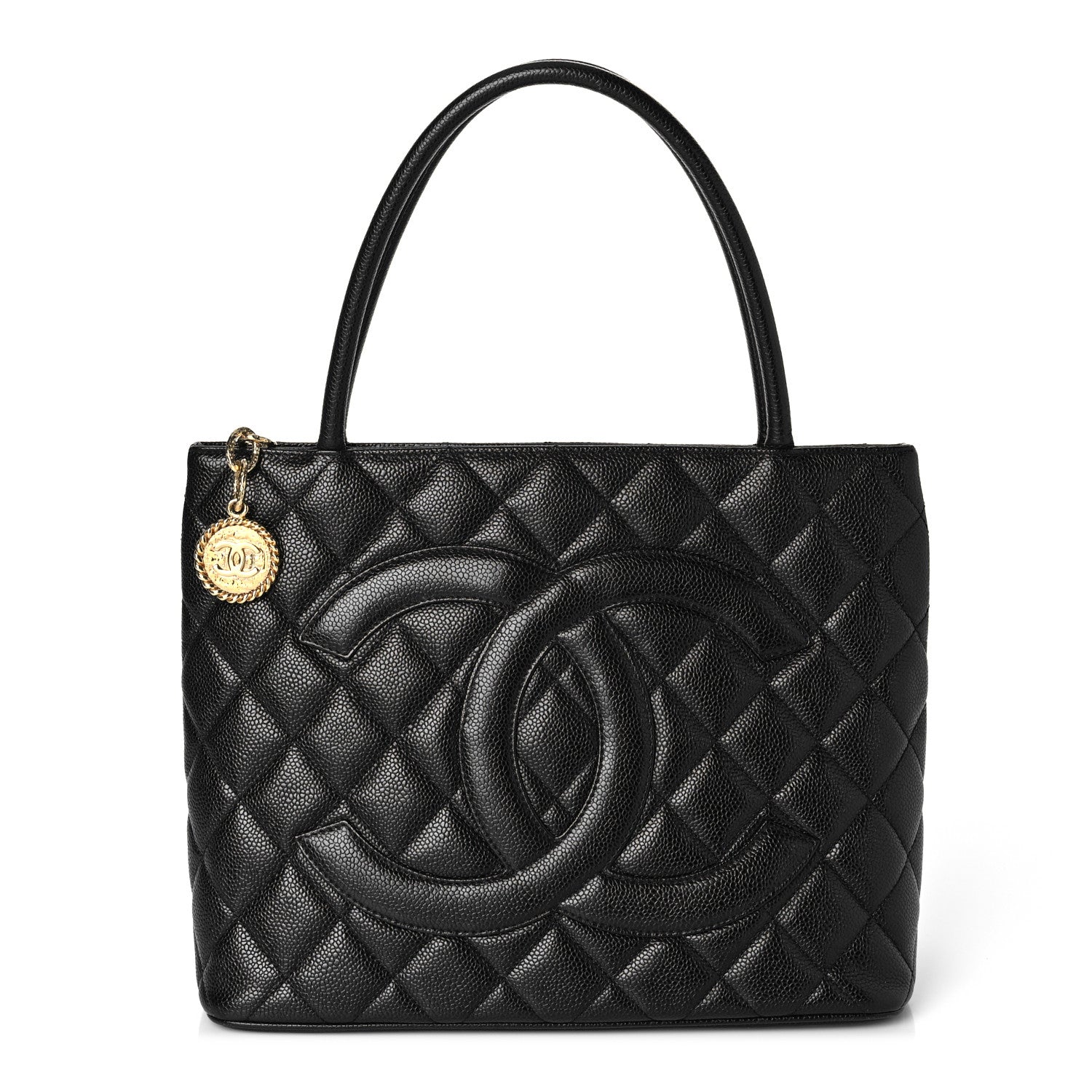 Chanel Caviar Quilted Medallion Tote Black 1 of 9