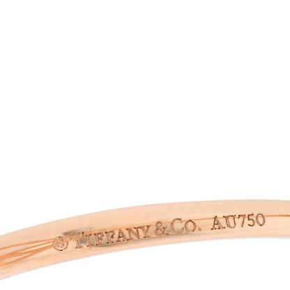 Tiffany 18K Rose Gold Diamond Bow Ring 53 6.25 4 of 5