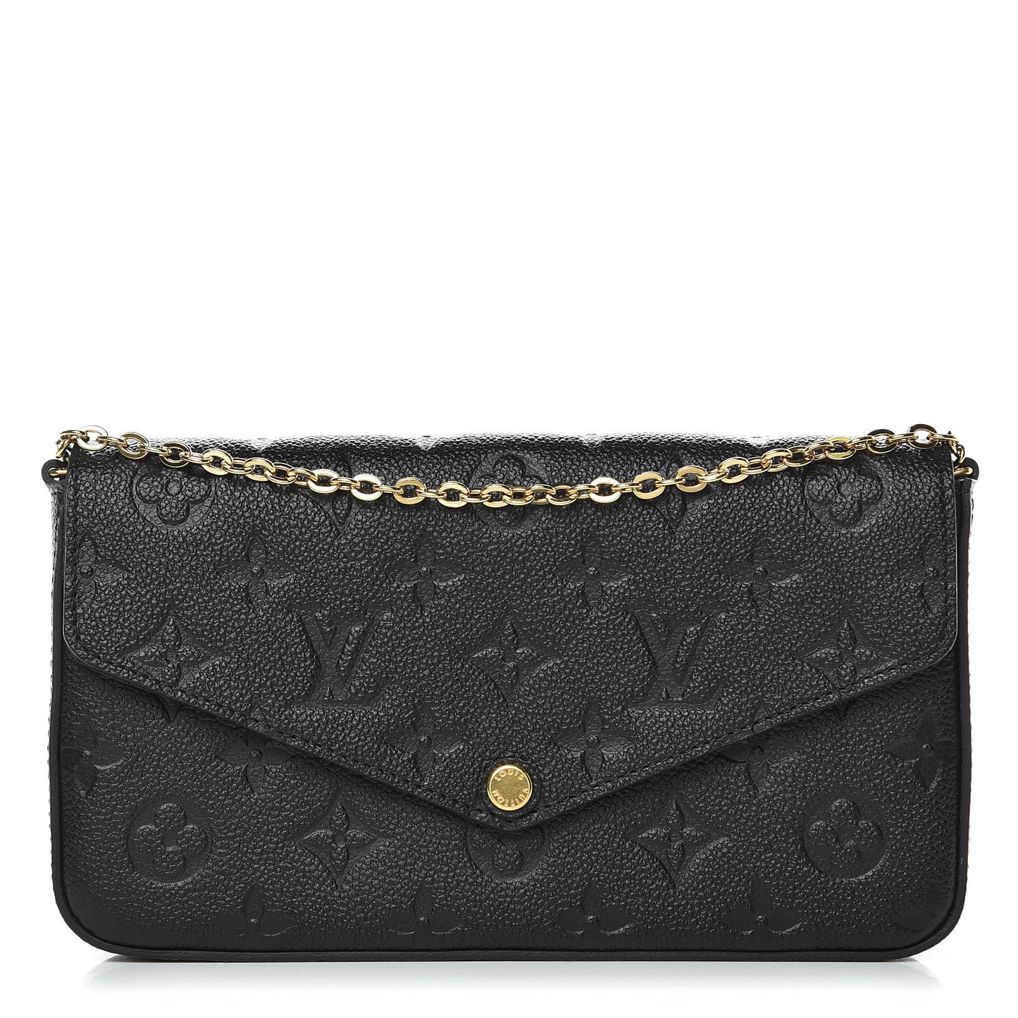 Empreinte Pochette Felicie Chain Wallet Black