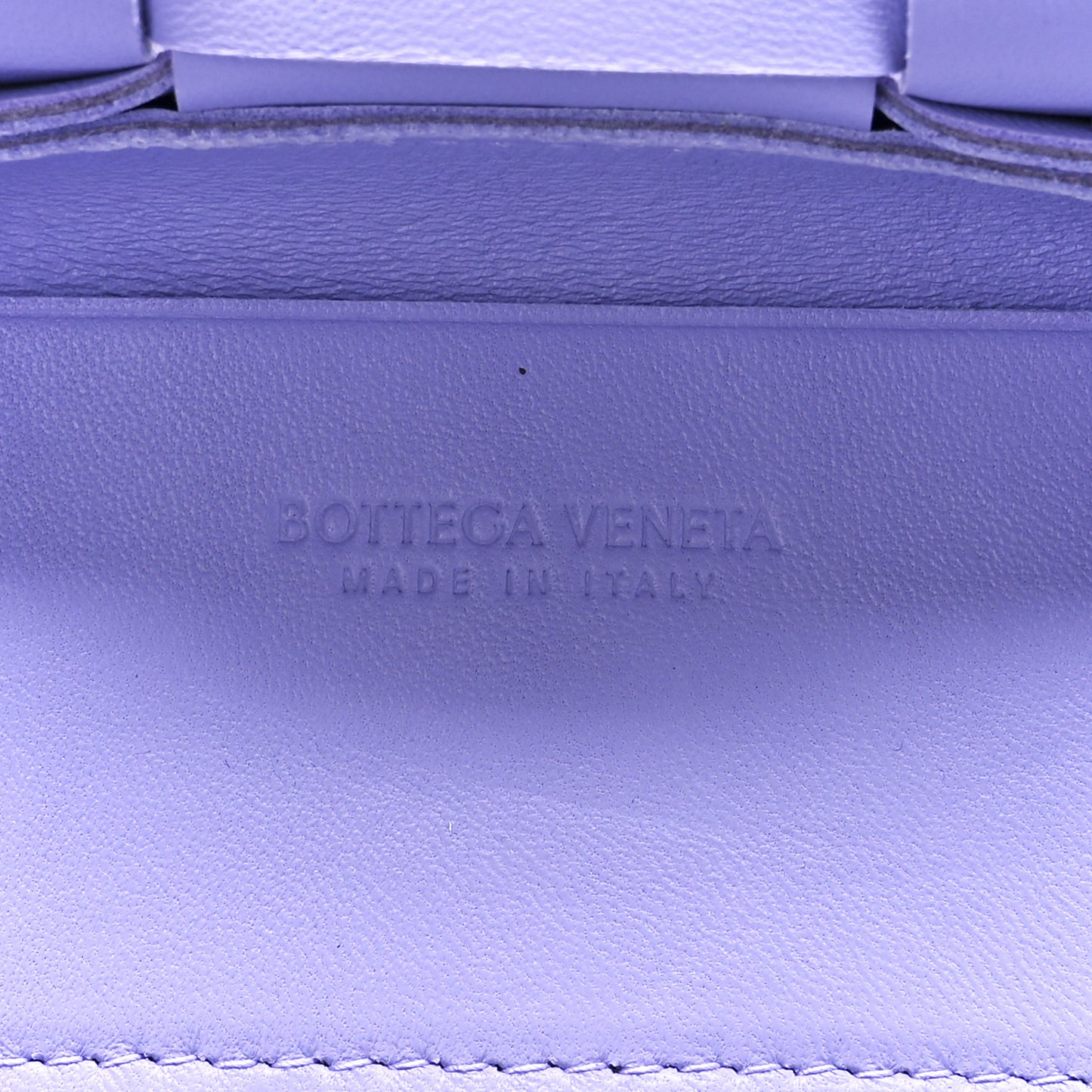Lambskin Intreccio Candy Cassette Crossbody Bag Wisteria
