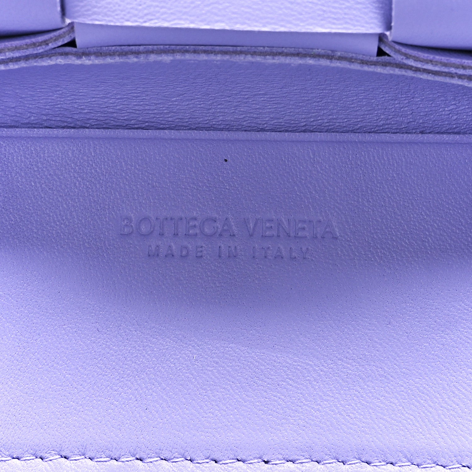 Bottega Veneta Lambskin Intreccio Candy Cassette Crossbody Bag Wisteria 6 of 10