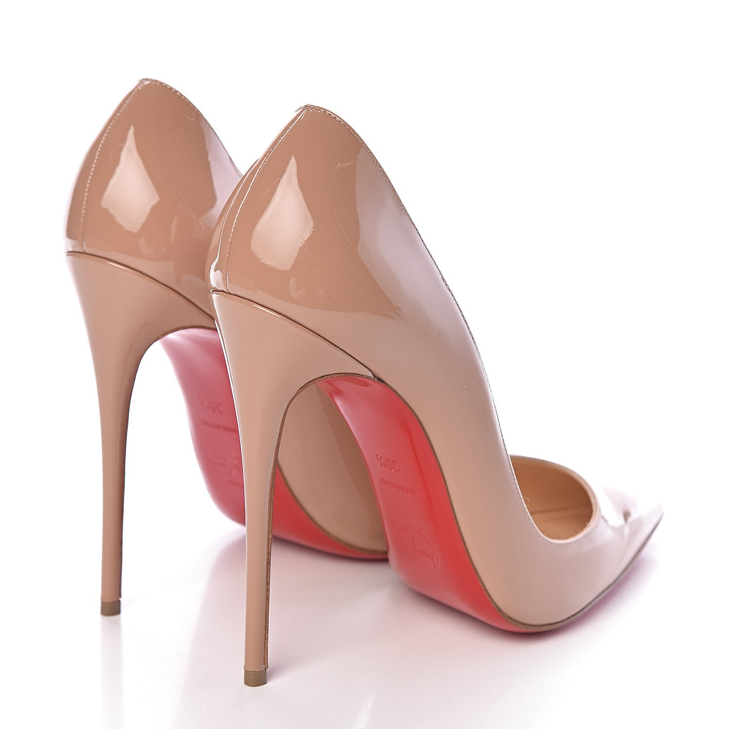 Christian Louboutin Patent So Kate 120 Pumps 39.5 Nude 4 of 13
