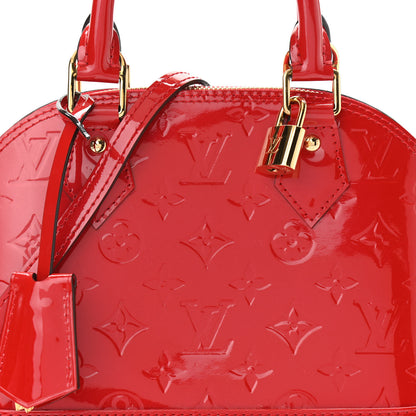 Louis Vuitton Vernis Alma BB Cherry 6 of 8