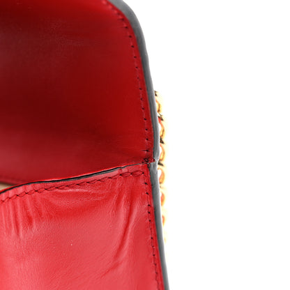 Gucci Guccissima Small Padlock Shoulder Bag Hibiscus Red 12 of 12