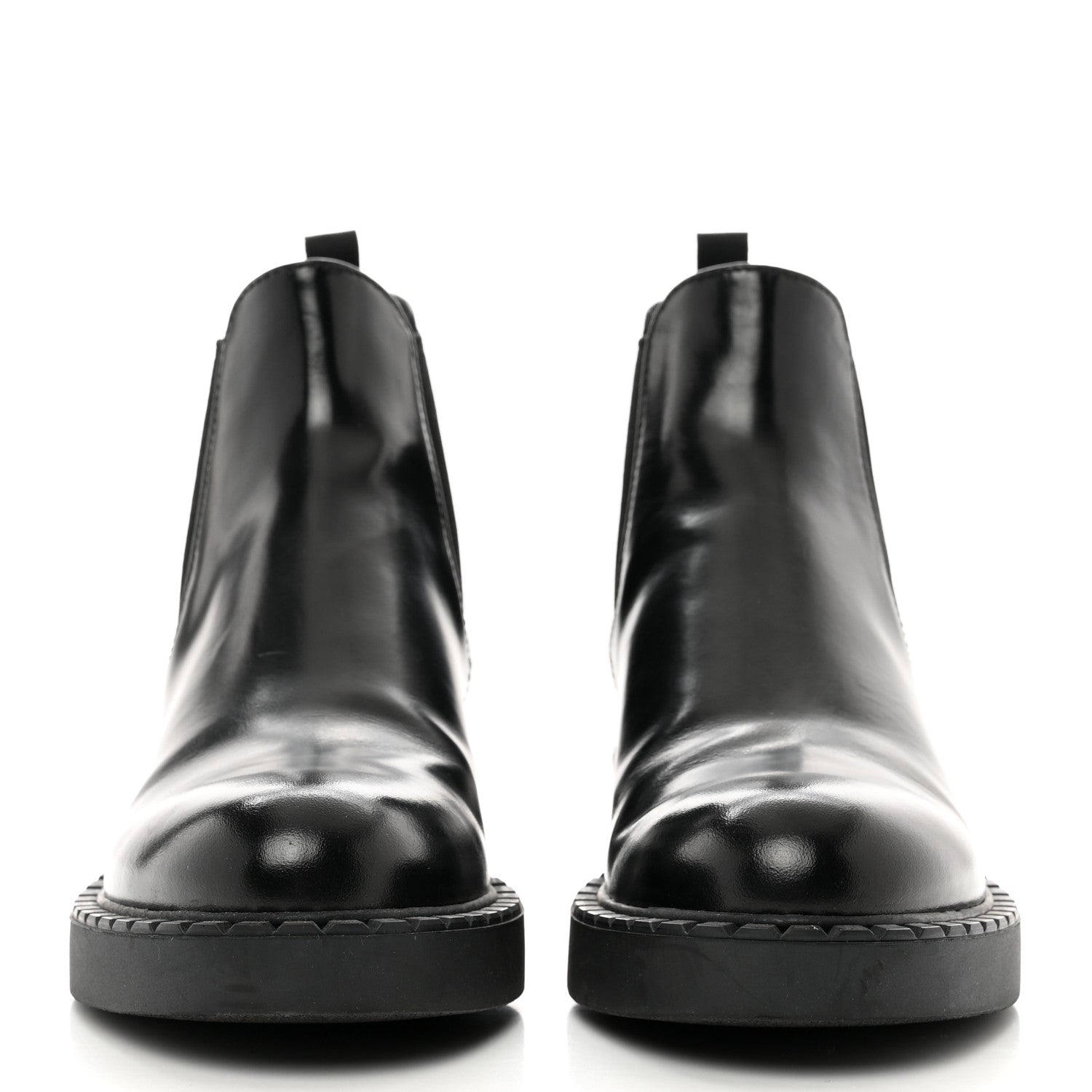 Prada Spazzolato Chelsea 50mm Ankle Boots 38.5 Black 2 of 8