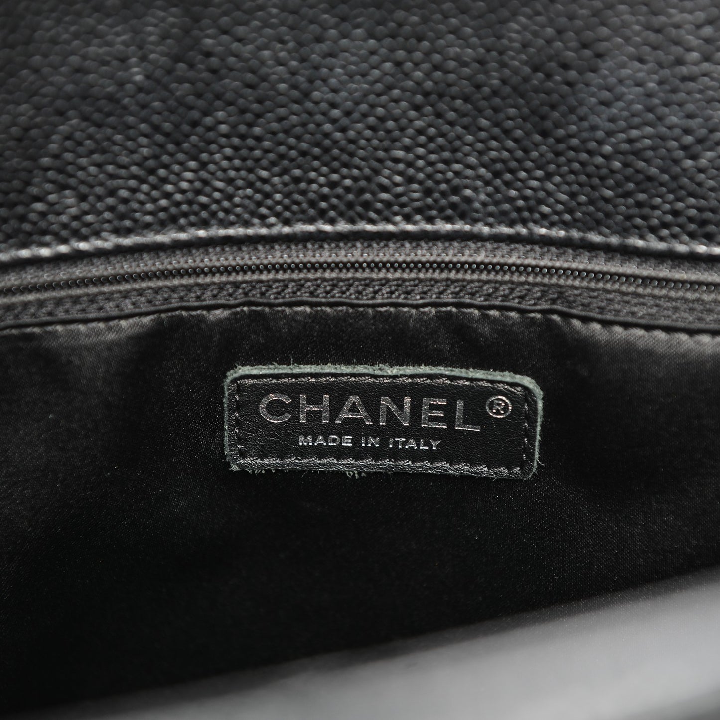 Caviar Quilted Grand Shopping Tote GST Black