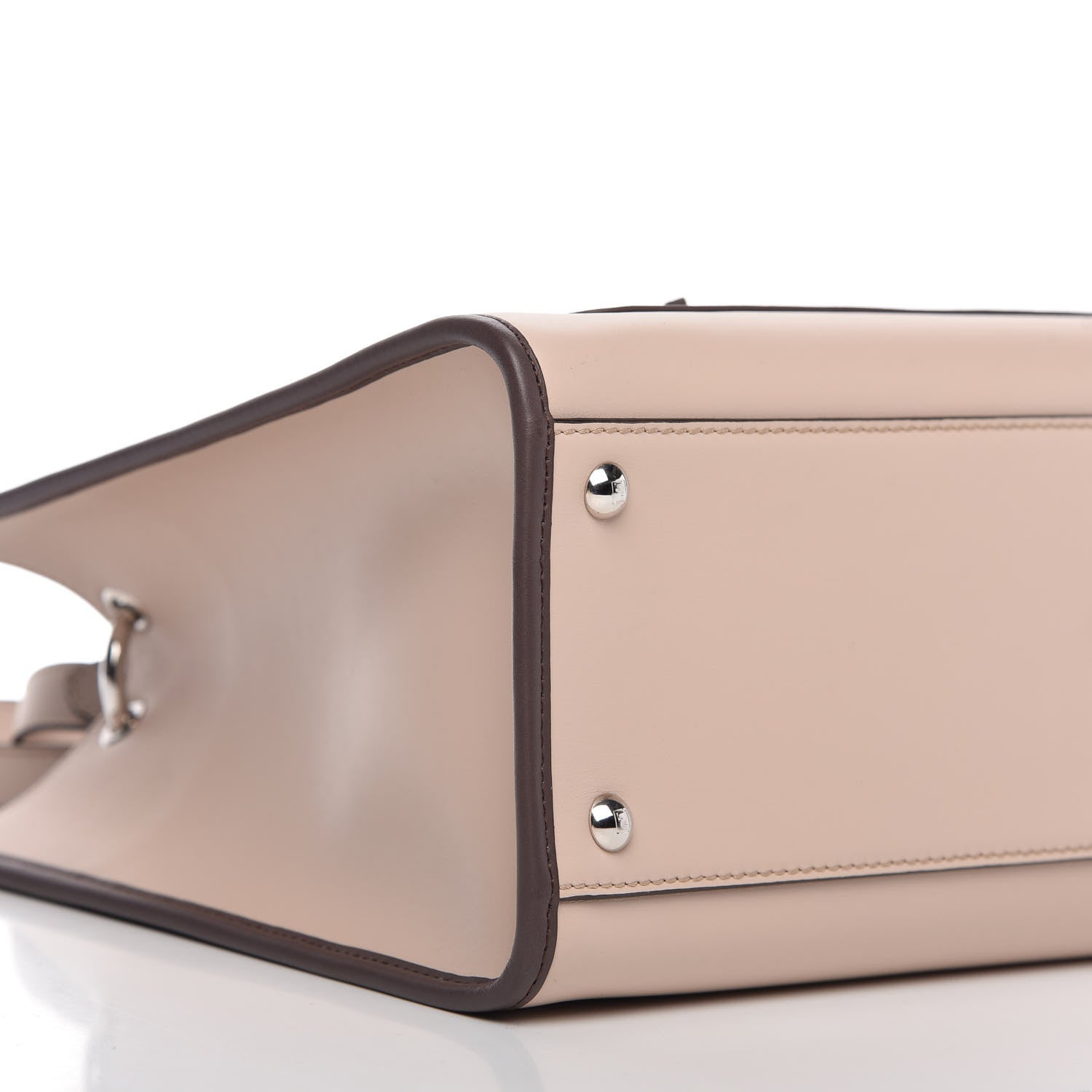 Fendi Vitello Century Opaco F is Fendi Bi-Color Regular Runaway Satchel Soap Moresco 6 of 11