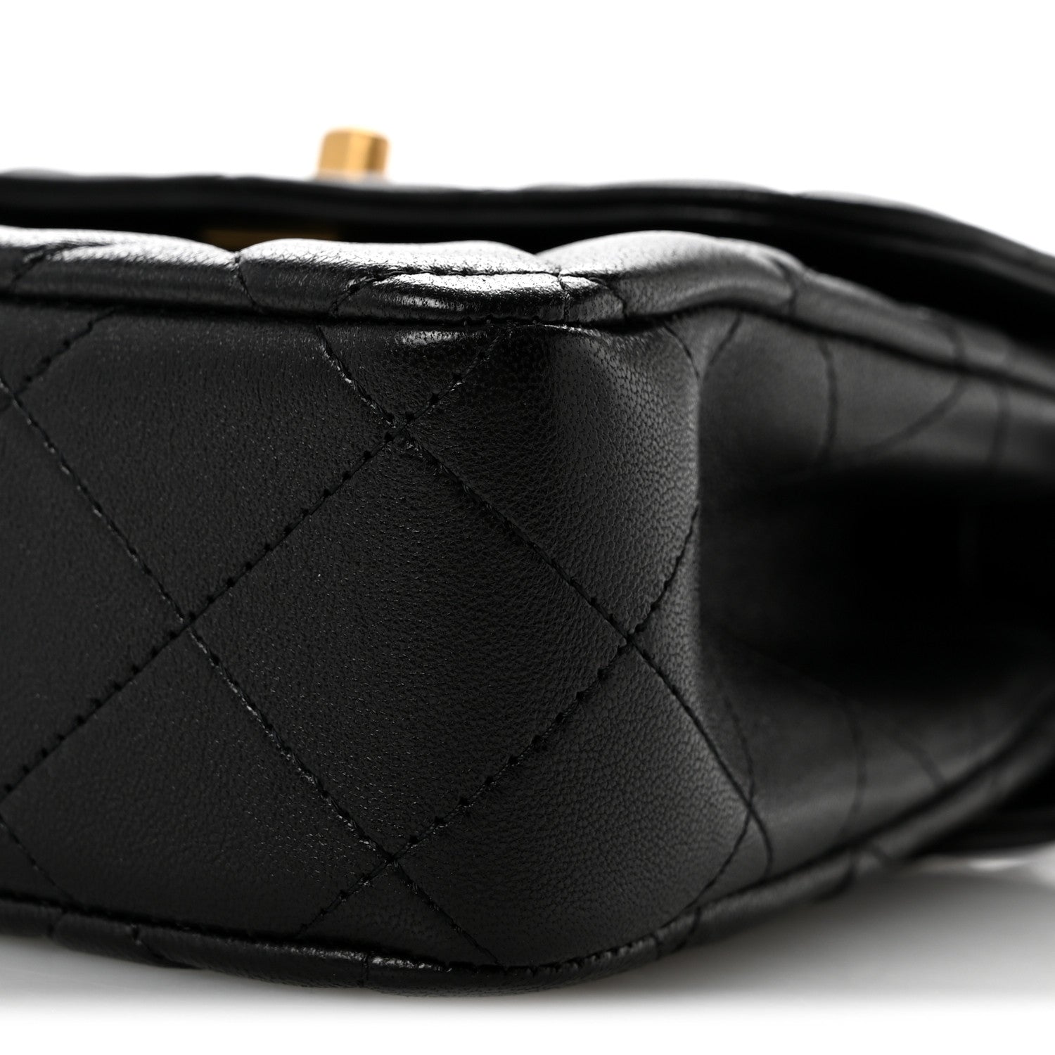Chanel Lambskin Quilted Crossbody Flap Black 10 of 14